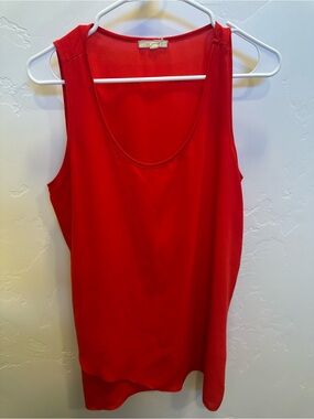 Pleione- Size Small- Red Scoop Neck Tank Top